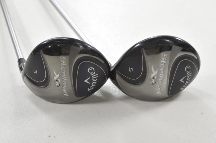 Callaway Steelhead XR 3 and 5 Fairway Wood Set RH Stiff Flex Graphite # 218125