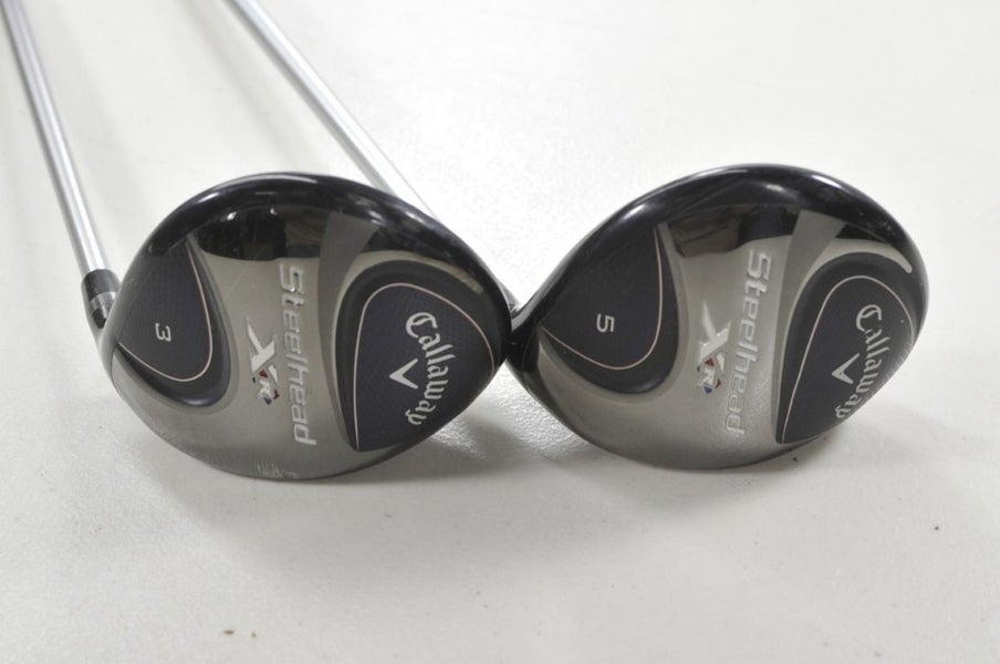 Callaway Steelhead XR 3 and 5 Fairway Wood Set RH Stiff Flex Graphite # 218125