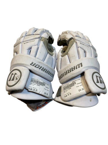 Used Warrior BURN Senior Gloves White 10" 11706-S000377013