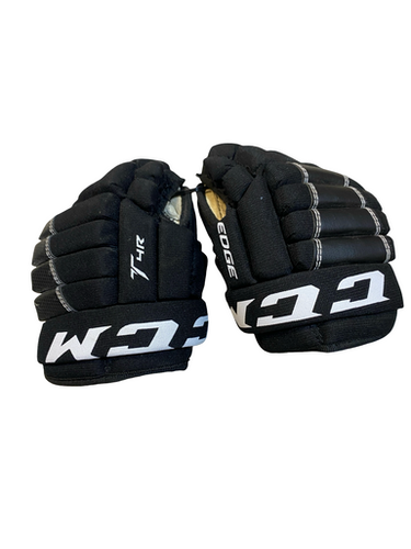 Used CCM EDGE Youth Gloves Black 8" 11706-S000376948