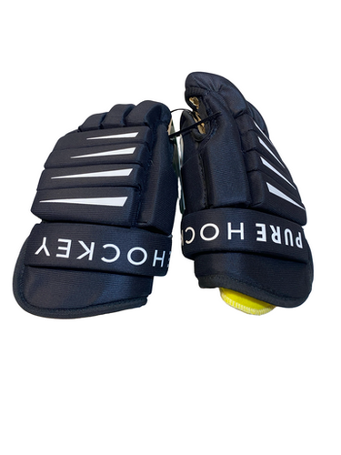 Used PURE HOCKEY Youth Gloves Black 10" 11706-S000377113