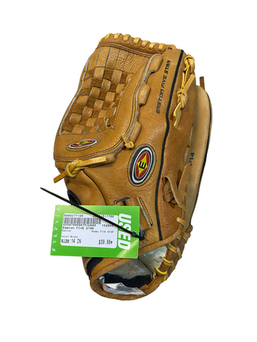 Used Easton FIVE STAR BB/SB Glove RH Throw Brown 14" 11706-S000377109