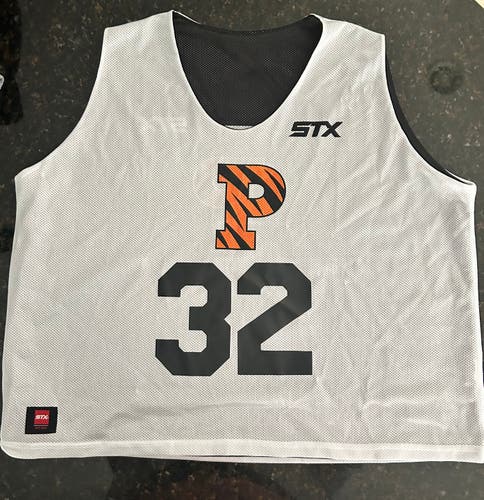 Princeton Lacrosse Pinnie - White/Black Reversible (Adult XL)