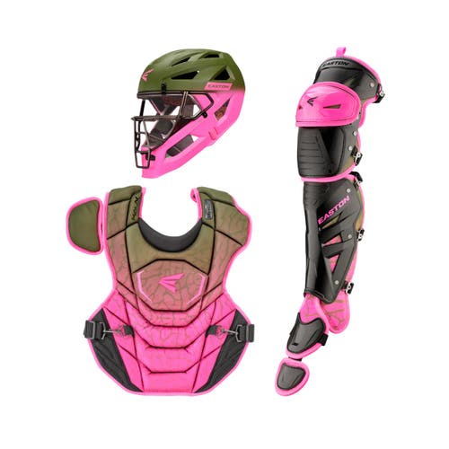 Pink and Green Easton MAV X Catcher's Set Small (New)