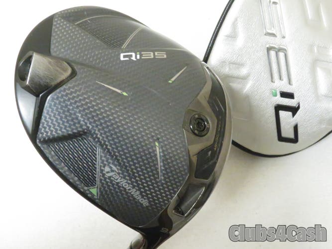 Taylormade Qi35 MAX Driver 9 Fujikura Air Speeder 50-R Regular +Cover .. CLEAN