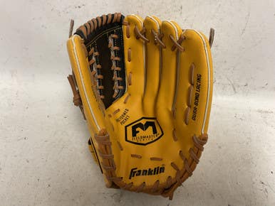 Used Franklin Fieldmaster 22603 Baseball Glove RH Throw Neon Orange 12" 11855-S000203484