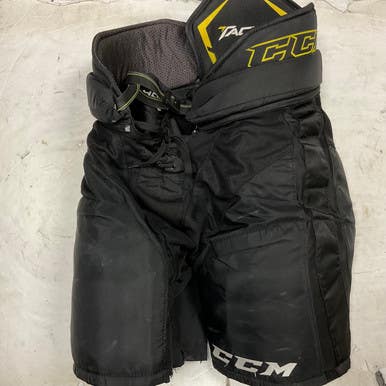 Used CCM TACKS 4052 Senior Pant Black And Optic Yellow MD 11855-S000203437