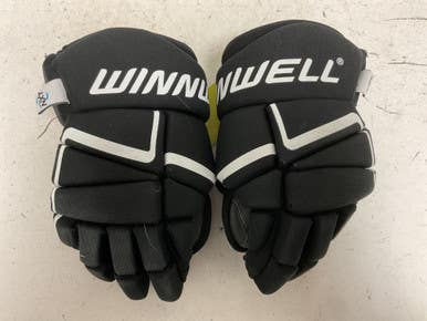 Used WinnWell AMP 500 Senior Gloves Black And Green 13" 11855-S000203394