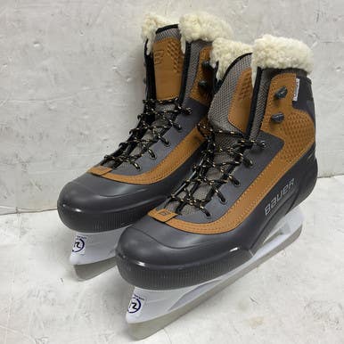 Used Bauer WHISTLER Mens Softboot Skate Grey Senior 12 11855-S000203381