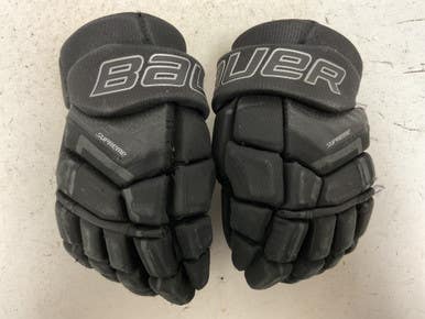 Used Bauer SUPREME 3S Junior Gloves Black And Yellow 12" 11855-S000203365