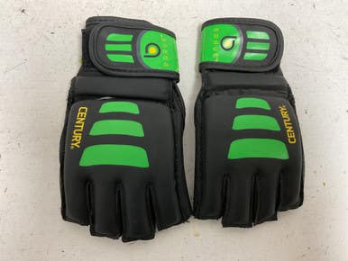 Used Century Martial Arts Gloves Black And Green L/XL 11855-S000203337