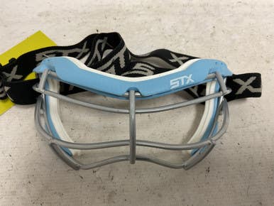 Used STX FOCUS-S Lacrosse Goggles Carolina Blue Senior 11855-S000203256