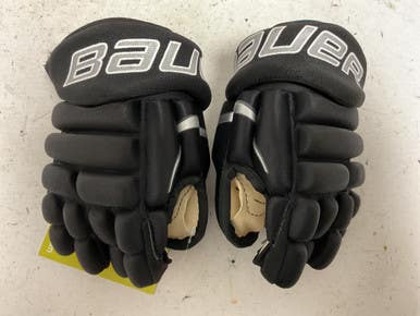 Used Bauer PRODIGY Youth Gloves Black And Carolina Blue 8" 11855-S000203530