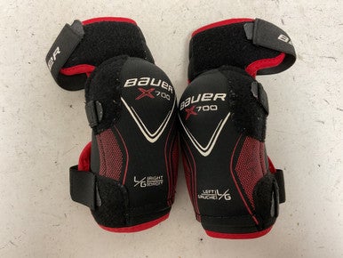 Used Bauer VAPOR X700 Junior Elbow Pads Black And Red LG 11855-S000203525