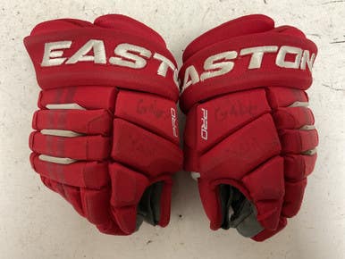 Used Easton PRO Junior Gloves Red And Grey 10" 11855-S000203521