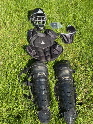 Black All Star System 7 Catcher's Set (Used)