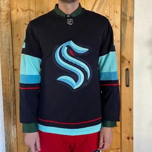 size 44 Primegreen Adidas Seattle Kraken NHL Hockey Jersey