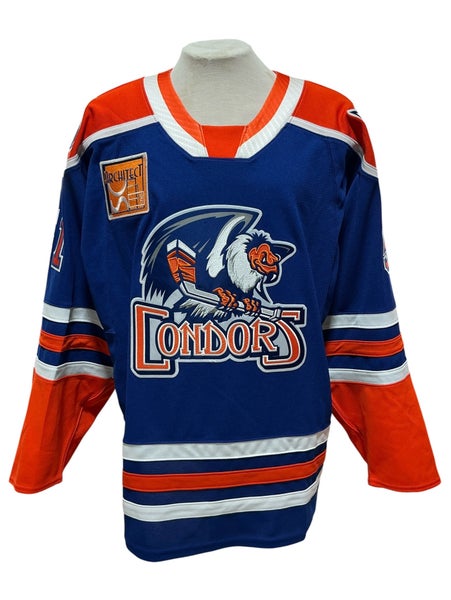 CCM Pro Stock Bakersfield Condors Blue Game Jersey STECHER 51893