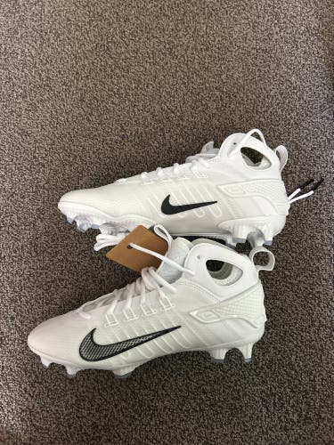 Men's Size M 9.0 (W 10.0) Adult Nike Huarache 9 Elite Mid Mid Top Molded Cleats (New)