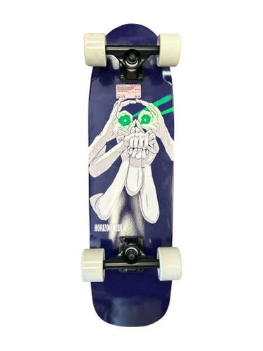 Used HORIZON BLUE Complete Skateboard Black 8" 11450-S000520114