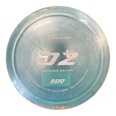 Used Prodigy 500 D2 Disc Golf Driver Teal 177g 11450-S000520035