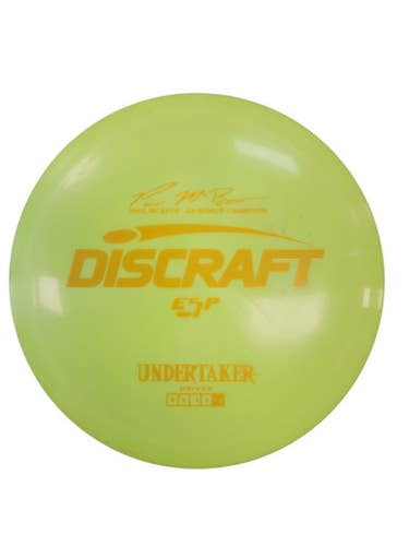 Used Discraft UNDERTAKER Disc Golf Driver Yellow 172g 11450-S000520450