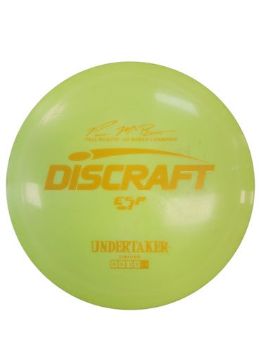 Used Discraft UNDERTAKER Disc Golf Driver Yellow 172g 11450-S000520450