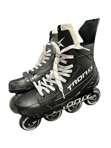 Used TRONX STRYKER Hockey Inline Skates Black Senior 10 11450-S000520412