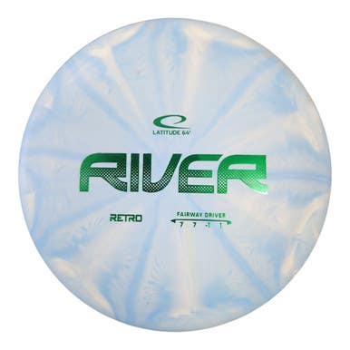 Used Latitude 64 RETRO RIVER Disc Golf Driver Royal Blue 173g 11450-S000520396