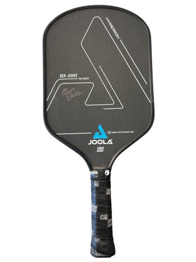 Used JOOLA BEN JOHNS HYPERION Pickleball Racquet Black 11450-S000520265