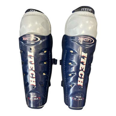 Used Itech TECH LITE Senior Shin Guards Navy Blue 14" 11450-S000519943