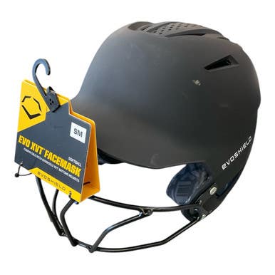 Used Evoshield XVT Batting Helmet w/Mask Black SM 11450-S000518863