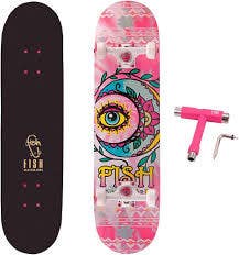 Used FISH SKATEBOARD Complete Skateboard None 8" 11450-S000516375