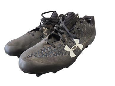 Used Under Armour Adult FB Cleats Black Senior 14 11450-S000519299