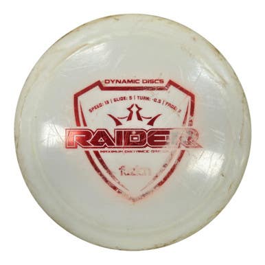 Used Dynamic Discs FUZION RAIDER Disc Golf Driver White 171g 11450-S000518803