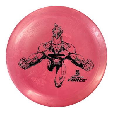 Used Discraft TITANIUM FORCE Disc Golf Driver Pink 173g 11450-S000517785