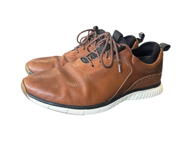 Lightly Used Johnston & Murphy XC4 H1 LUXE HYBRID Mens Golf Shoes Brown Senior 8 11450-S000517771