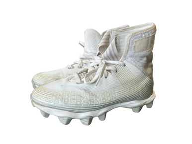 Used Under Armour HIGHLIGHT FRANCHISE Jr FB Cleats White Junior 04.5 11450-S000517768
