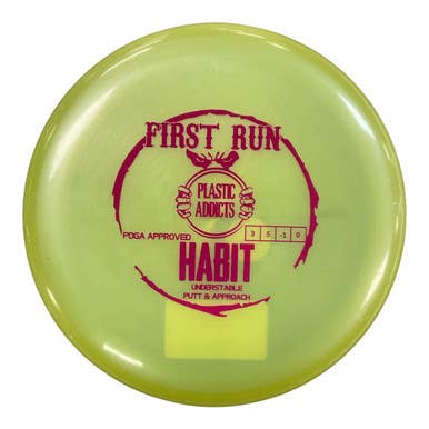Used Plastic Addicts HABIT Disc Golf Driver Yellow 11450-S000514772