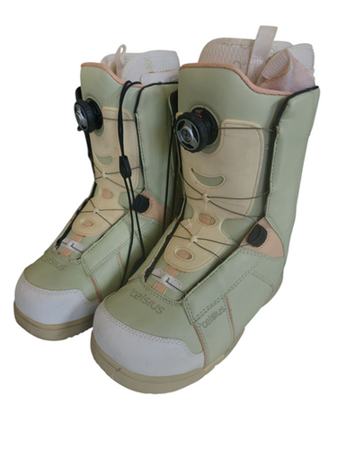 Used CELSIUS BOOTS Womens Snowboard Boots Green Senior 10 11450-S000509233