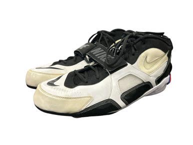 Used Nike Air Zoom Code D FB Cleats White Senior 16 (w/o Screw in Spikes) 11450-S000508314