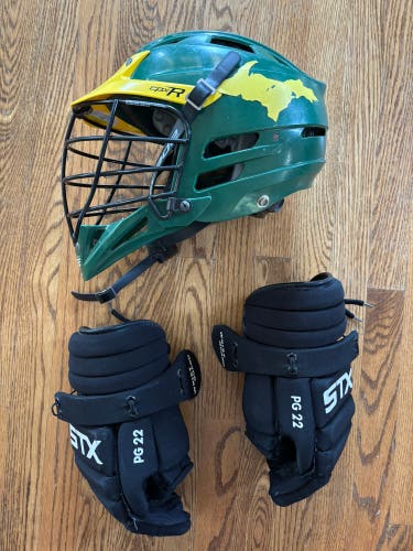 Northern Michigan Helmet & Paul Gait STX Gloves