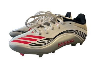 Used Adidas F50 MESSI Soccer Cleats White Junior 03 11450-S000520484