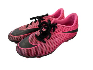 Used Nike BRAVATA II JR FG Soccer Cleats Pink Junior 02 11450-S000519268