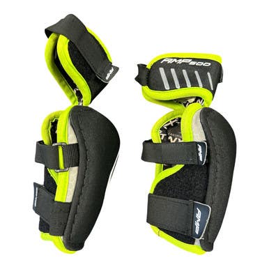 Used WinnWell AMP 500 Junior Elbow Pads Black/Neon Green MD 11450-S000518340