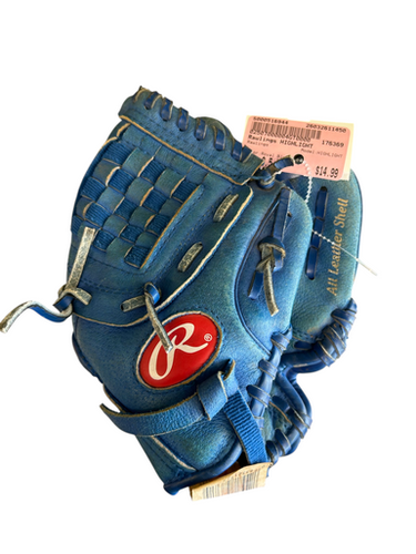 Used Rawlings HIGHLIGHT BB/SB Glove RH Throw Royal Blue 9 1/2" 11450-S000516944