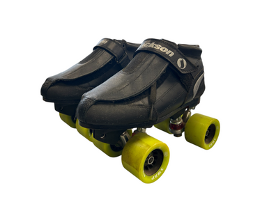 Used Jackson Roller Quad Skates Black Senior 6 11450-S000516059
