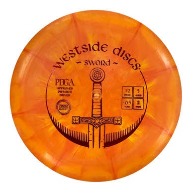 Used Westside ORIGIO BURST SWORD Disc Golf Driver Orange 173g 11450-S000514326