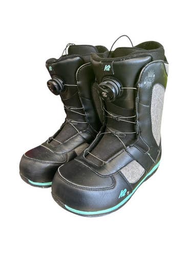 Used K2 SEND IT Womens Snowboard Boots Black Senior 8 11450-S000514209