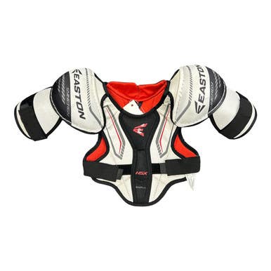 Used Easton SYNERGY Youth Shoulder Pads White And Black SM 11450-S000513788